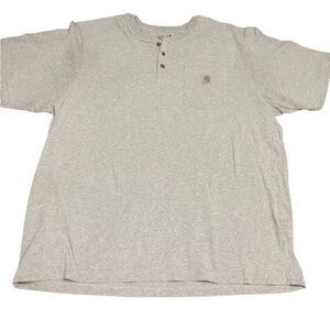NWOT Carhartt Loose Fit Gray Polo SS